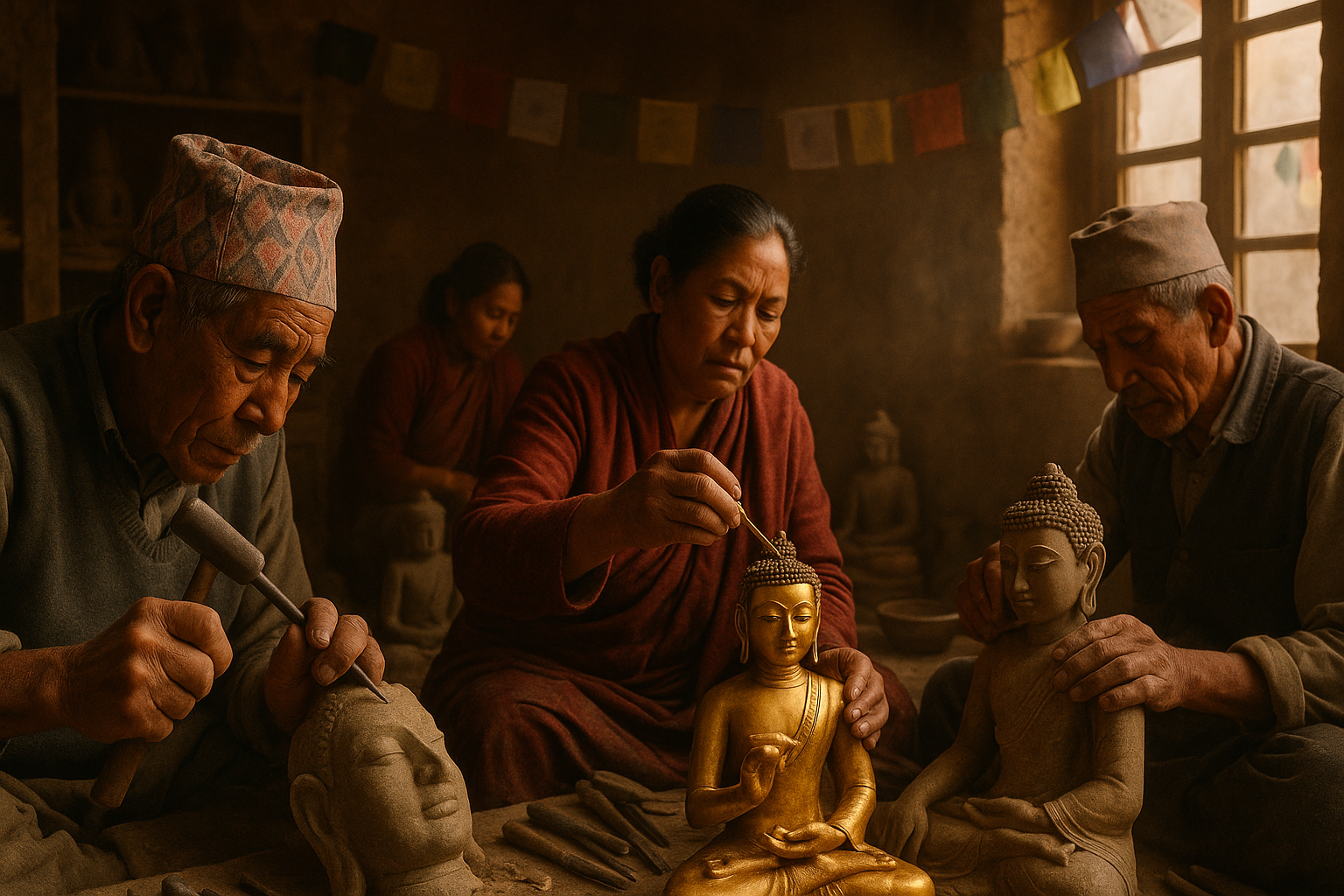 20250627_1129_Nepalese Buddha Craftsmanship_simple_compose_01jyqzcpypf9f9x796apymx12c.png__PID:7fcfbcc3-21fd-4cac-8272-b18b08a2fc95