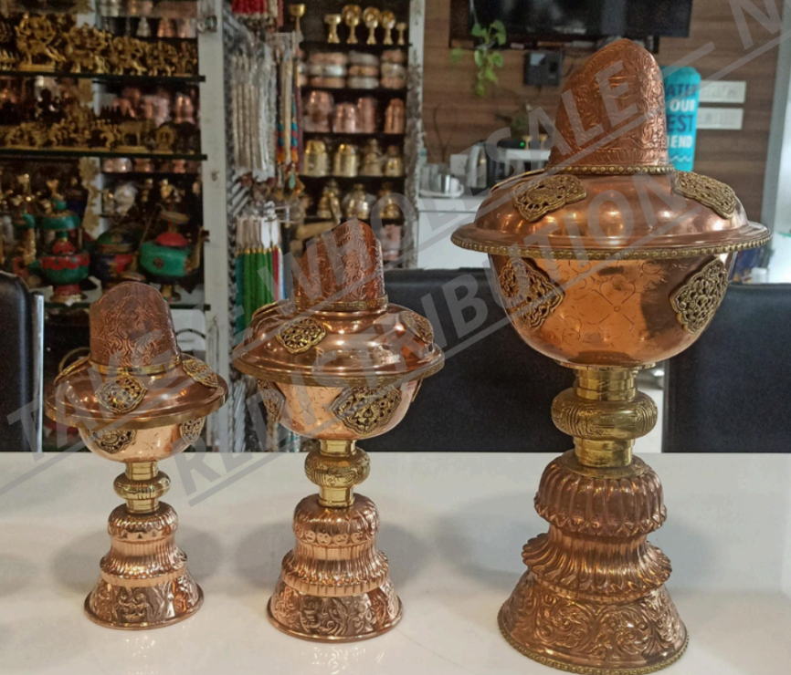 COPPER DIYA EMBOS + COVER